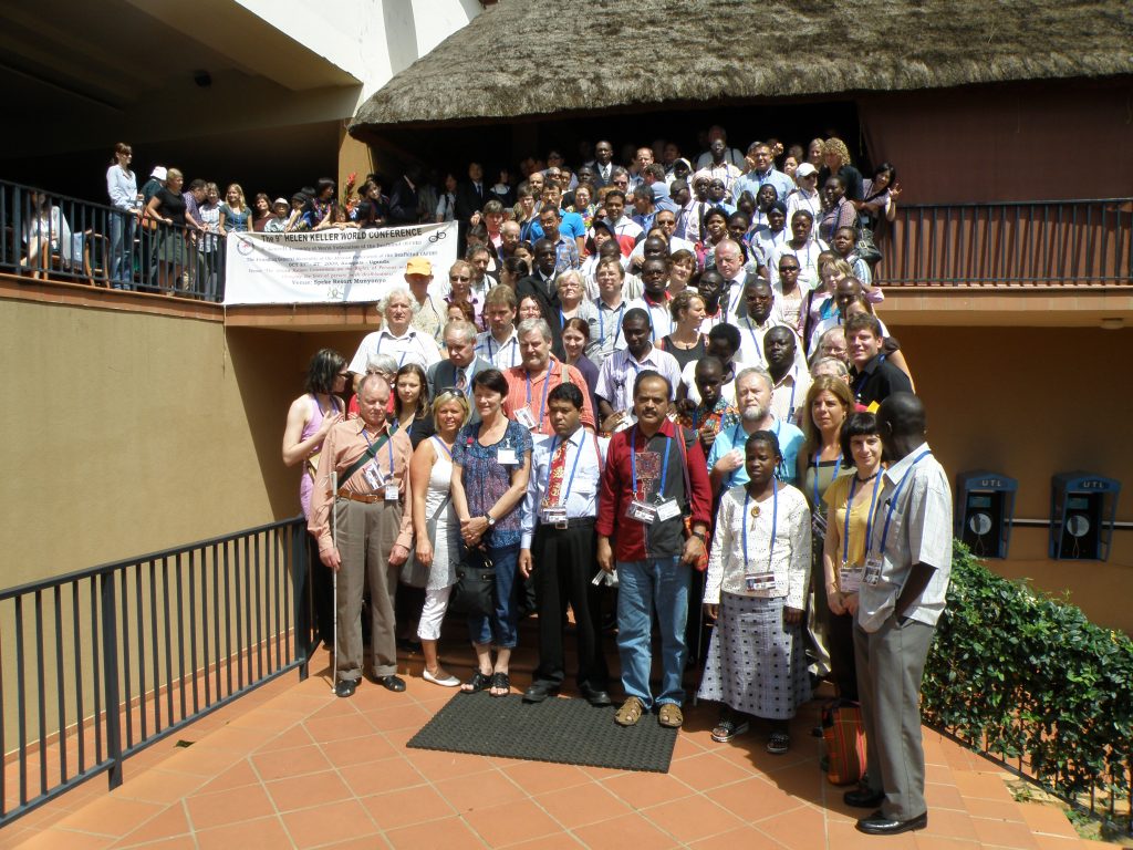 Participants of Helen Keller World Conference of 2009 in Uganda