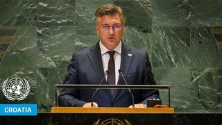 Andrej Plenković, Prime Minister of the Republic of Croatia, addresses the General Debate